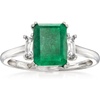 image:imageRossSimons 200 Carat Emerald Ring With 30 ct tw White Topaz in Sterling SilverEmerald