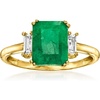 image:imageRossSimons 200 Carat Emerald and 30 ct tw White Topaz Ring in 18kt Gold Over SterlingEmerald