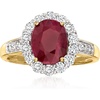 image:imageRossSimons 200 Carat Ruby and 64 ct tw Diamond Ring in 18kt Yellow GoldRuby