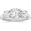 image:imageRossSimons 225 ct tw Moissanite 3Stone Ring in Sterling SilverMoissanite