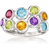 image:imageRossSimons 240 ct tw MultiGemstone Bubble Ring in Sterling SilverAmethyst