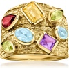 image:imageRossSimons 240 ct tw MultiGemstone Ring in 18kt Gold Over SterlingAmethyst