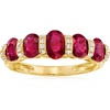 image:imageRossSimons 250 ct tw Ruby and 10 ct tw Diamond Ring in 14kt Yellow GoldRuby