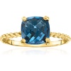 image:imageRossSimons 260 Carat London Blue Topaz Twisted Ring in 18kt Gold Over SterlingTopaz