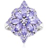 image:imageRossSimons 270 ct tw Tanzanite Flower Burst Ring in Sterling SilverTanzanite