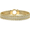 image:imageRossSimons 300 ct tw CZ Byzantine Bracelet in 18kt Gold Over SterlingCubic Zirconia