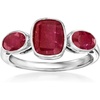 image:imageRossSimons 330 ct tw Ruby 3Stone Ring in Sterling SilverRuby