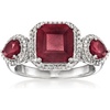 image:imageRossSimons 340 ct tw Ruby Ring in Sterling SilverRuby
