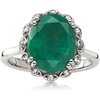 image:imageRossSimons 420 Carat Emerald Ring With 10 ct tw White Topaz in Sterling SilverEmerald
