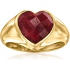 image:imageRossSimons 490 Carat Ruby Heart Ring in 18kt Gold Over SterlingRuby