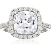 image:imageRossSimons 510 ct tw CZ Halo Ring in Sterling SilverCubic Zirconia