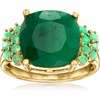 image:imageRossSimons 540 ct tw Emerald Ring in 18kt Gold Over SterlingEmerald
