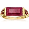 image:imageRossSimons 600 Carat Ruby and 50 ct tw Garnet Ring in 18kt Gold Over SterlingGarnet