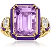 image:imageRossSimons 725 Carat Amethyst and 60 ct tw White Topaz Ring in 18kt Gold Over SterlingAmethyst