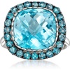 image:imageRossSimons 890 ct tw Sky and London Blue Topaz Ring in Sterling SilverTopaz