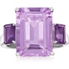 image:imageRossSimons 900 ct tw EmeraldCut Amethyst Ring in Sterling SilverAmethyst