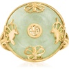 image:imageRossSimons Gemstone Good Fortune Butterfly Ring in 18kt Gold Over SterlingJade