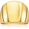 image:imageRossSimons Italian 14kt Yellow GoldPlated Wide Dome RingNo Gemstone