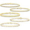 image:imageRossSimons Italian 18kt Gold Over Sterling Jewelry Set 5 Chain Braceletsyellow