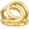 image:imageRossSimons Italian 18kt Yellow GoldPlated Swirl RingNo Gemstone