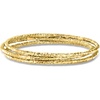 image:imageRossSimons Italian 22kt Gold Over Sterling Jewelry Set 3 Hammered Bangle Braceletsno gemstone