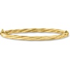 image:imageRossSimons Italian 4mm 18kt Gold Over Sterling Twisted Bangle Braceletno gemstone
