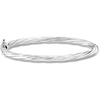 image:imageRossSimons Italian 4mm Sterling Silver Twisted Bangle Braceletno gemstone