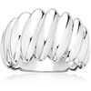 image:imageRossSimons Italian RhodiumPlated Bubble RingNo Gemstone