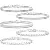 image:imageRossSimons Italian Sterling Silver Jewelry Set 5 Chain BraceletsWhite