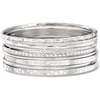image:imageRossSimons Italian Sterling Silver Jewelry Set 7 Assorted Texture Bangle Braceletsno gemstone