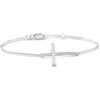 image:imageRossSimons Italian Sterling Silver Sideways Cross Braceletno gemstone