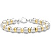 image:imageRossSimons Italian Sterling Silver and 22kt Gold Over Sterling Bead Braceletno gemstone