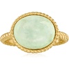 image:imageRossSimons Jade Roped Ring in 18kt Gold Over SterlingJade