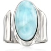 image:imageRossSimons Larimar Wrap Ring in Sterling SilverLarimar