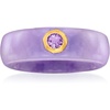 image:imageRossSimons Lavender Jade and 20 Carat Amethyst Ring With 14kt GoldAmethyst