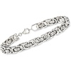 image:imageRossSimons Mens Sterling Silver Byzantine Box Link Bracelet 85 inches