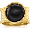 image:imageRossSimons Onyx Wide Ring in 18kt Gold Over SterlingOnyx