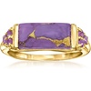 image:imageRossSimons Purple Turquoise and 10 ct tw Amethyst Ring in 18kt Gold Over SterlingAmethyst