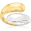 image:imageRossSimons Silver and 14kt GoldPlated Bypass RingNo Gemstone