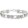 image:imageRossSimons Sterling Silver Byzantine DoubleLink Braceletno gemstone