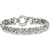 image:imageRossSimons Sterling Silver Medium Byzantine Braceletno gemstone