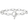 image:imageRossSimons Sterling Silver Paper Clip Link Toggle Braceletno gemstone