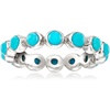 image:imageRossSimons Turquoise Eternity Band in Sterling SilverCreated Turquoise