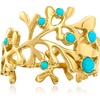 image:imageRossSimons Turquoise Reef Ring in 18kt Gold Over SterlingCreated Turquoise