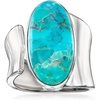 image:imageRossSimons Turquoise Wrap Ring in Sterling SilverCreated Turquoise
