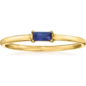 image:imagePure Collection by RossSimons 010 Carat Sapphire Ring in 14kt Yellow GoldSapphire