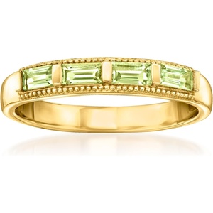 image:imageRossSimons 050 ct tw Peridot Ring in 18kt Gold Over SterlingPeridot