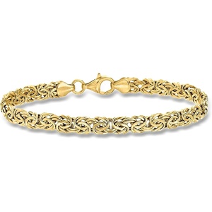 image:imageRossSimons 14kt Yellow Gold Byzantine Braceletno gemstone