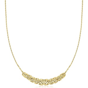 image:imageRossSimons 18kt Gold Over Sterling Byzantine Center Necklace 18 inches
