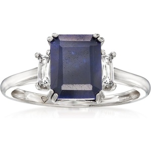 image:imageRossSimons 270 Carat Sapphire Ring With 30 ct tw White Topaz in Sterling SilverSapphire